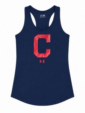 Under Armour Cleveland Baseball Navy Racerback Tank Women’s XS